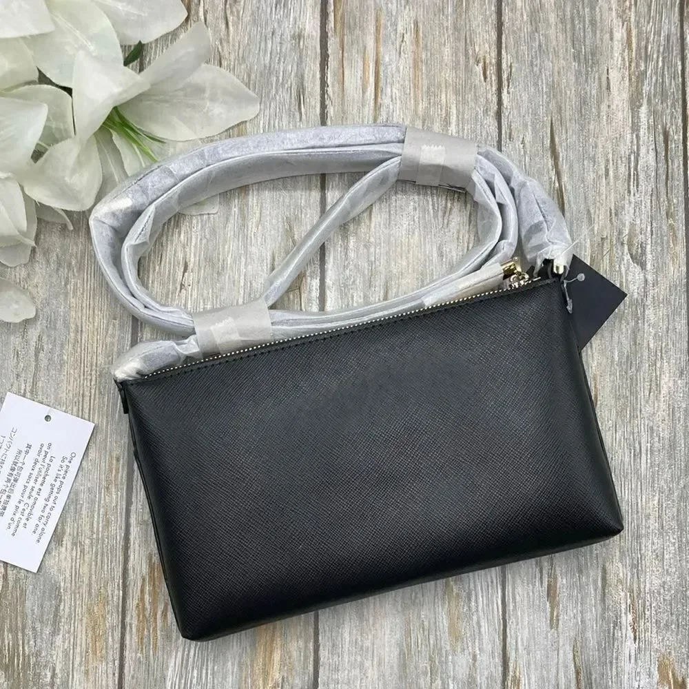 Kate Spade Purse Black Slim Sadie Crossbody Set Bag Wallet